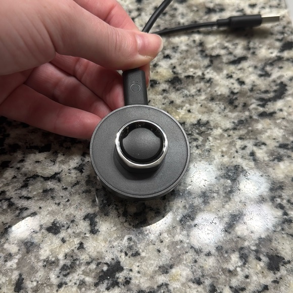 Oura ring, silver, size 9 generation 3 with charger